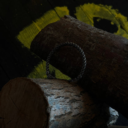 Jörmungandr Bracelet by RavenRitual – torc style Viking stainless steel bracelet